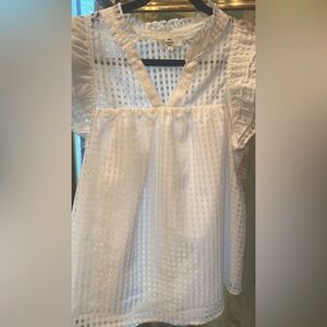 Pretty white shirt sleeve Entro blouse S